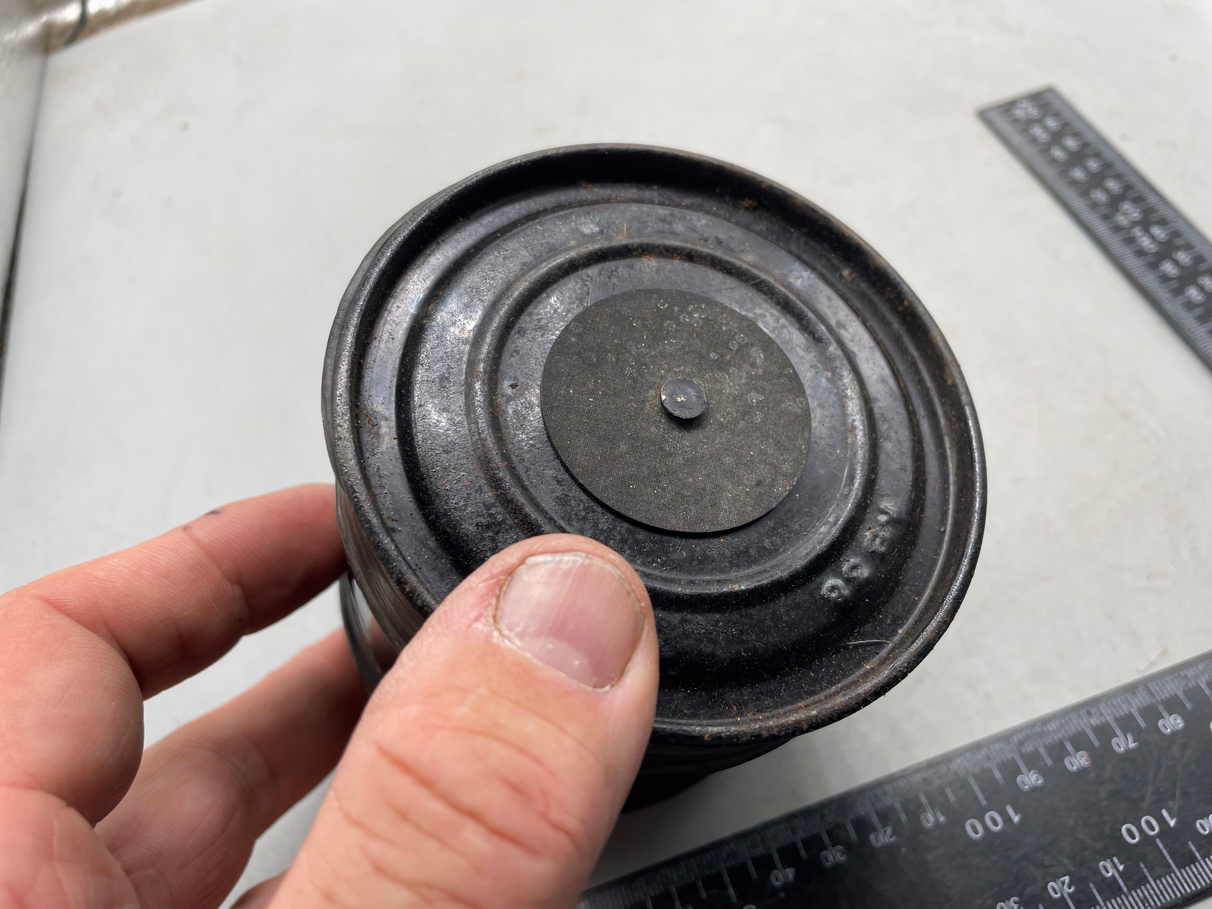 Original WW2 British Home Front Civilian Gas Mask Filter - The Militaria Shop