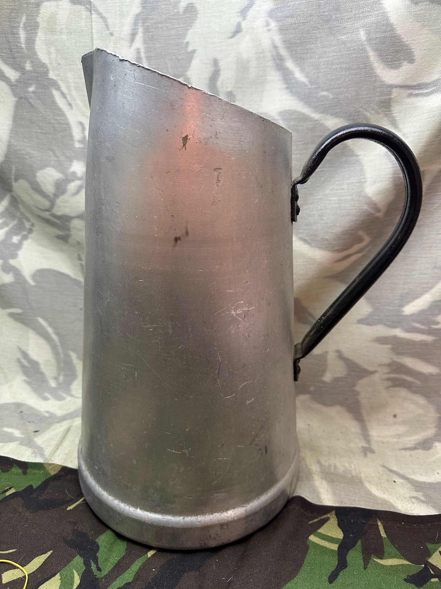 Original WW2 German Luftwaffe F.L.U.V Alloy Water Jug 1940 Dated - The Militaria Shop