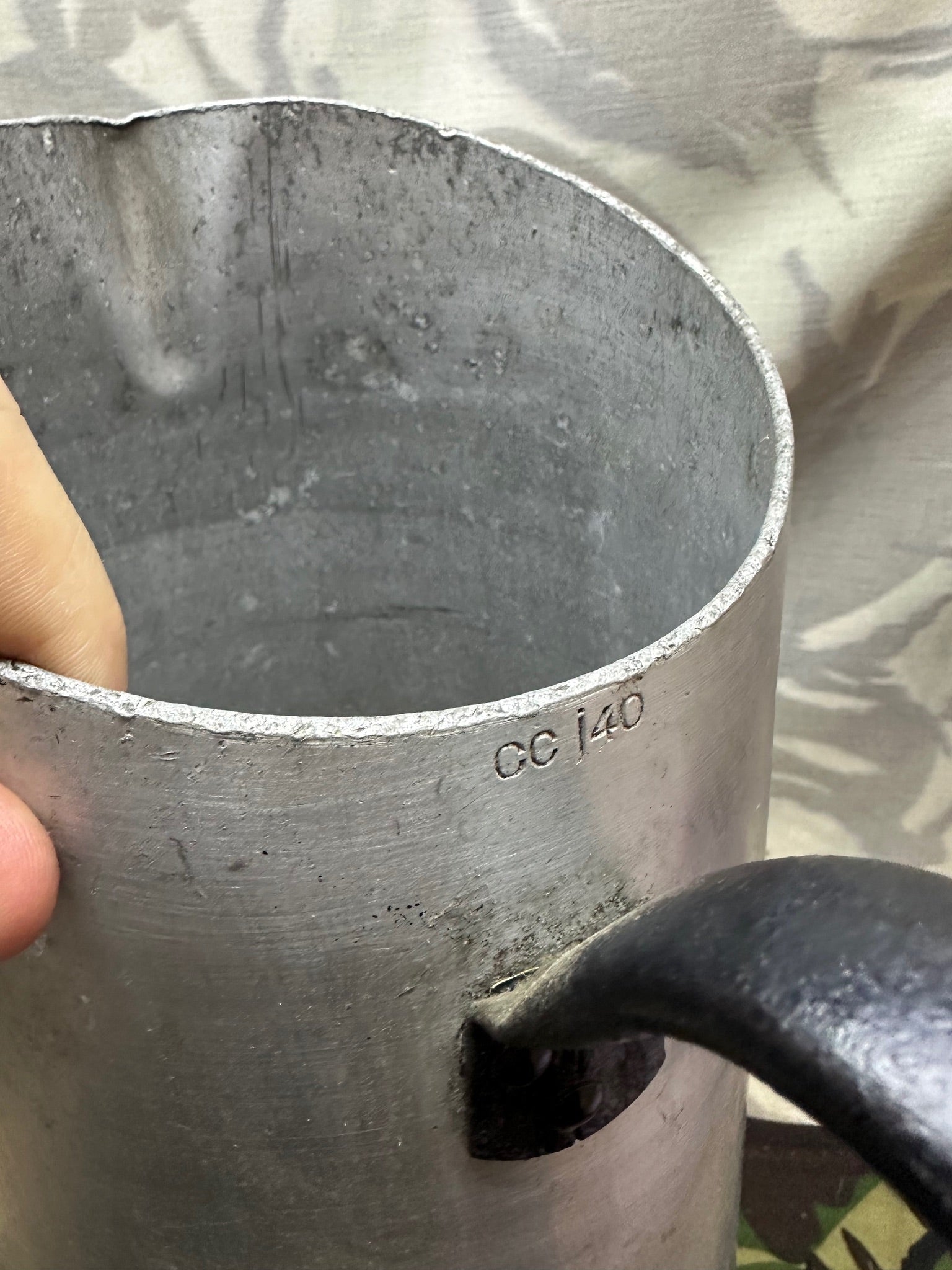 Original WW2 German Luftwaffe F.L.U.V Alloy Water Jug 1940 Dated - The Militaria Shop