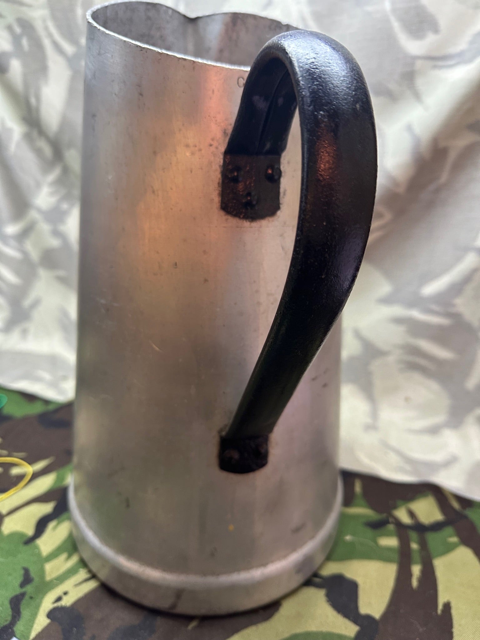 Original WW2 German Luftwaffe F.L.U.V Alloy Water Jug 1940 Dated - The Militaria Shop