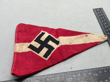 Charger l'image dans la galerie, Original WW2 German Hitler Youth Pennant - Double Sided in Great Condition - The Militaria Shop
