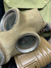 Charger l'image dans la galerie, Original WW2 British Army Long-Hose Gas Mask with Bag - The Militaria Shop
