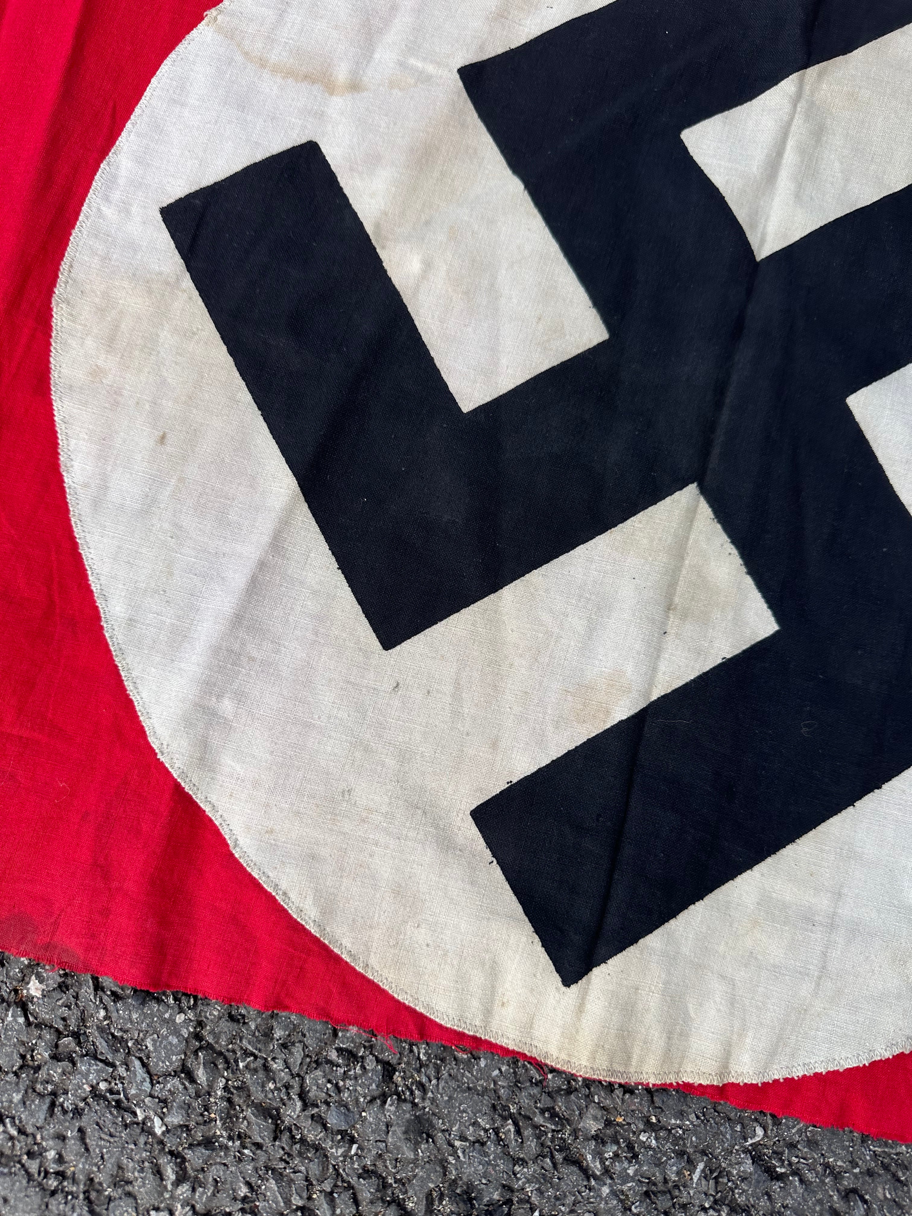 Original WW2 German Army Building Flag Banner - Veteran Bring Back - The Militaria Shop