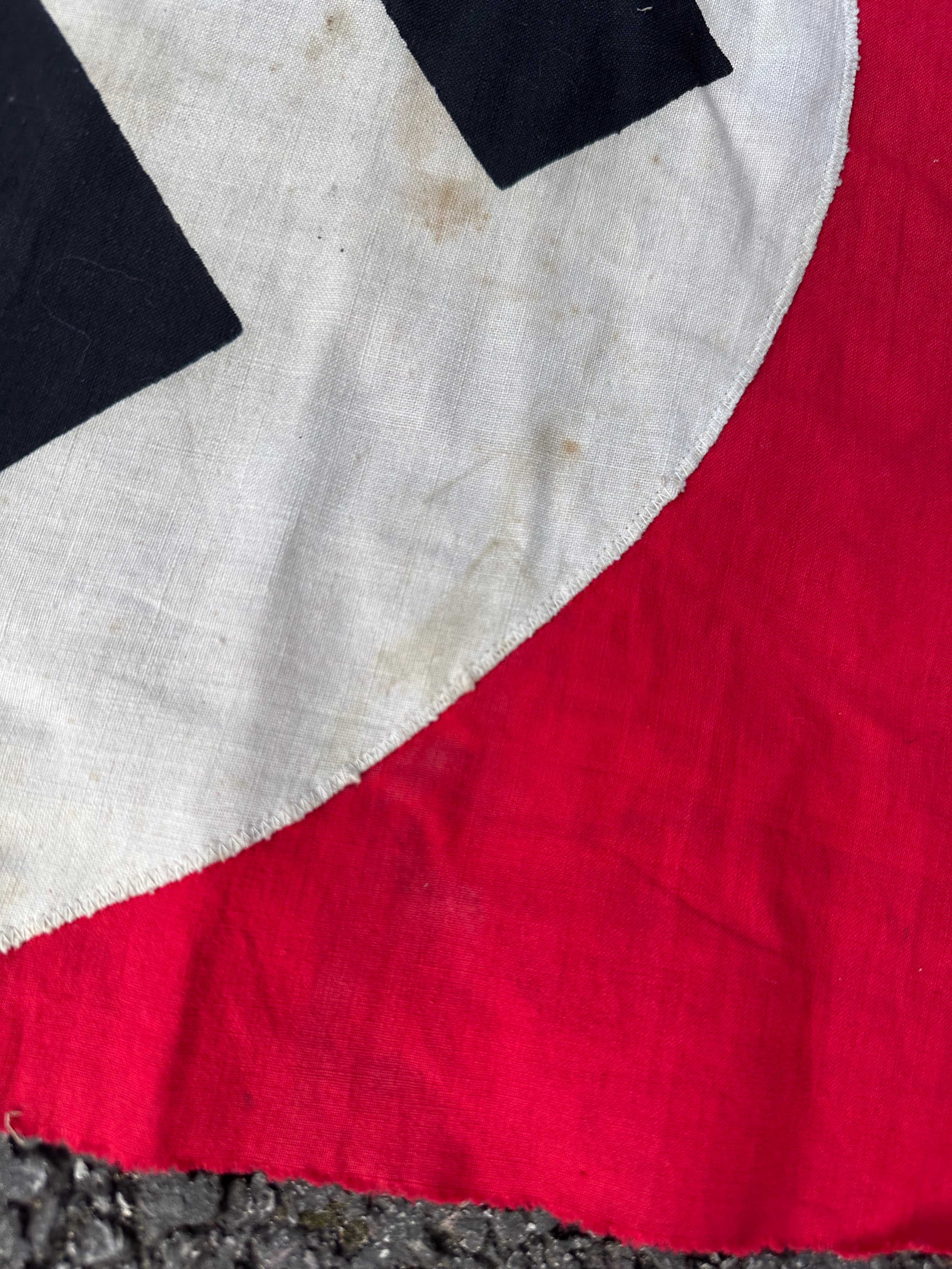 Original WW2 German Army Building Flag Banner - Veteran Bring Back - The Militaria Shop