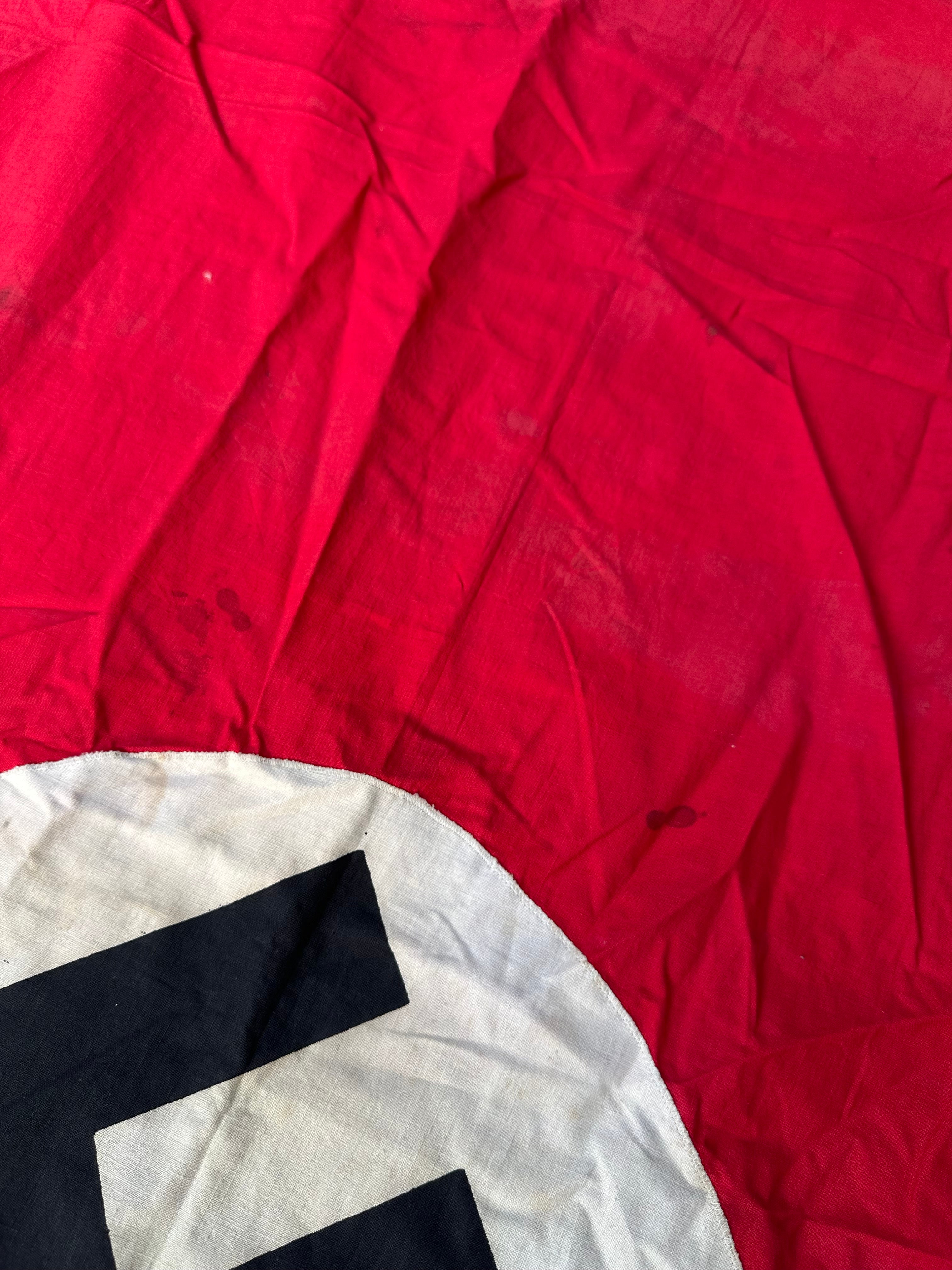 Original WW2 German Army Building Flag Banner - Veteran Bring Back - The Militaria Shop
