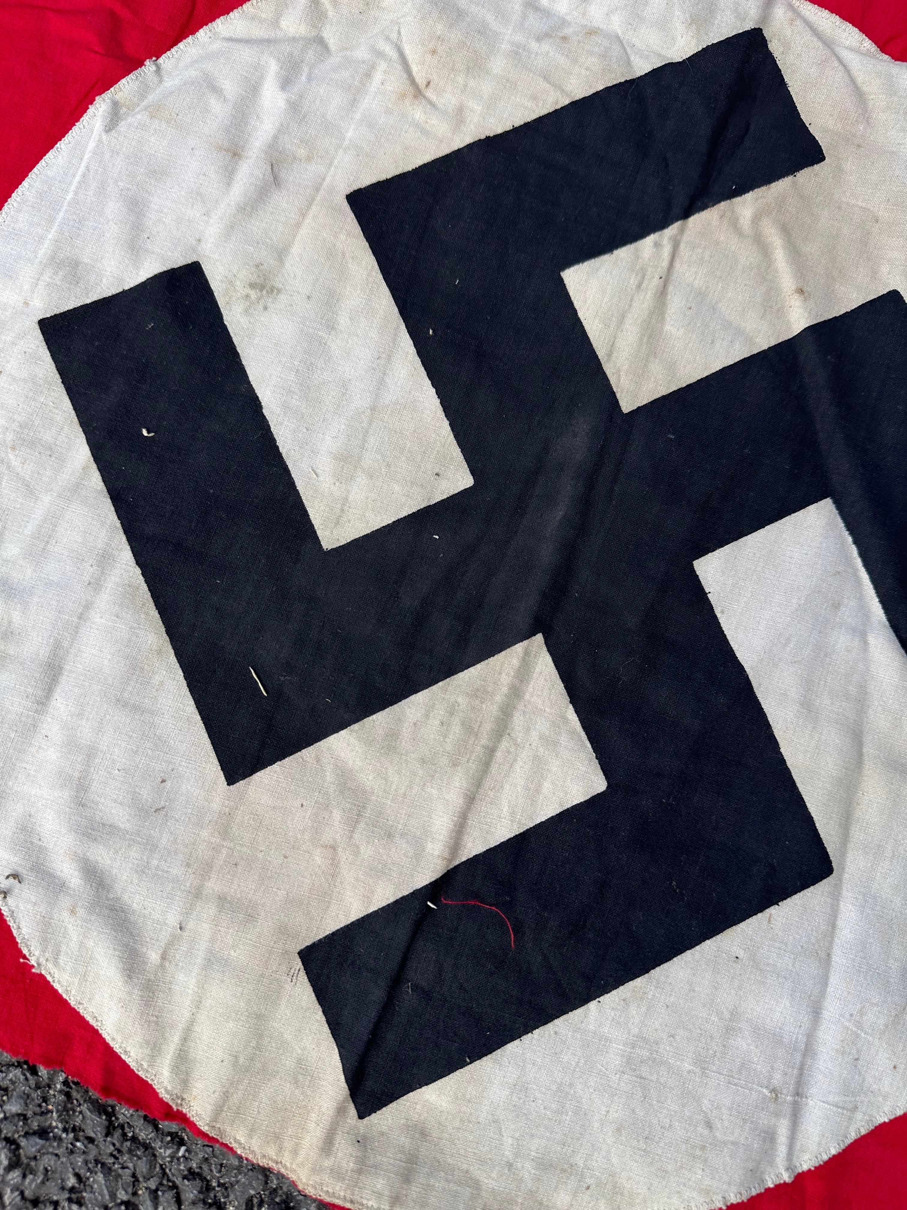 Original WW2 German Army Building Flag Banner - Veteran Bring Back - The Militaria Shop