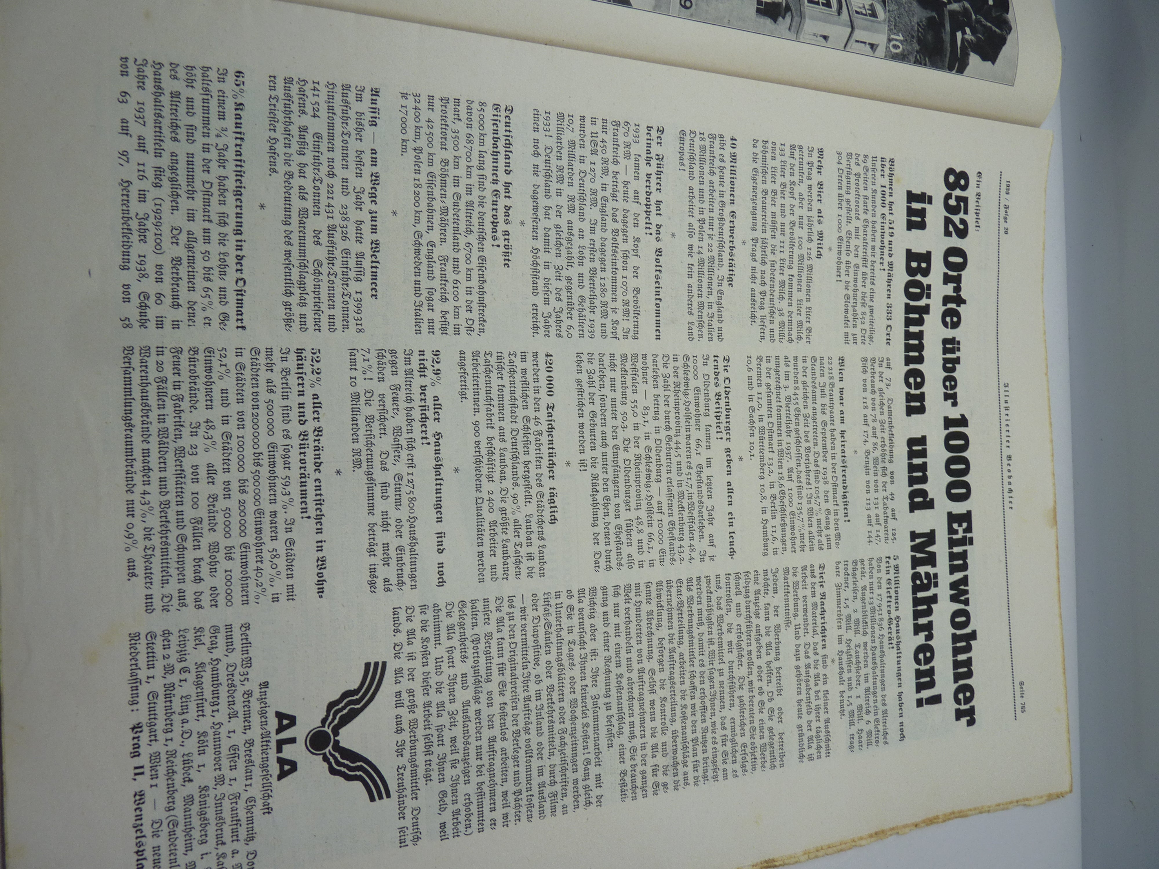 JB Juustrierter Beobachter NSDAP Magazine Original WW2 German - 18th May 1939 - The Militaria Shop