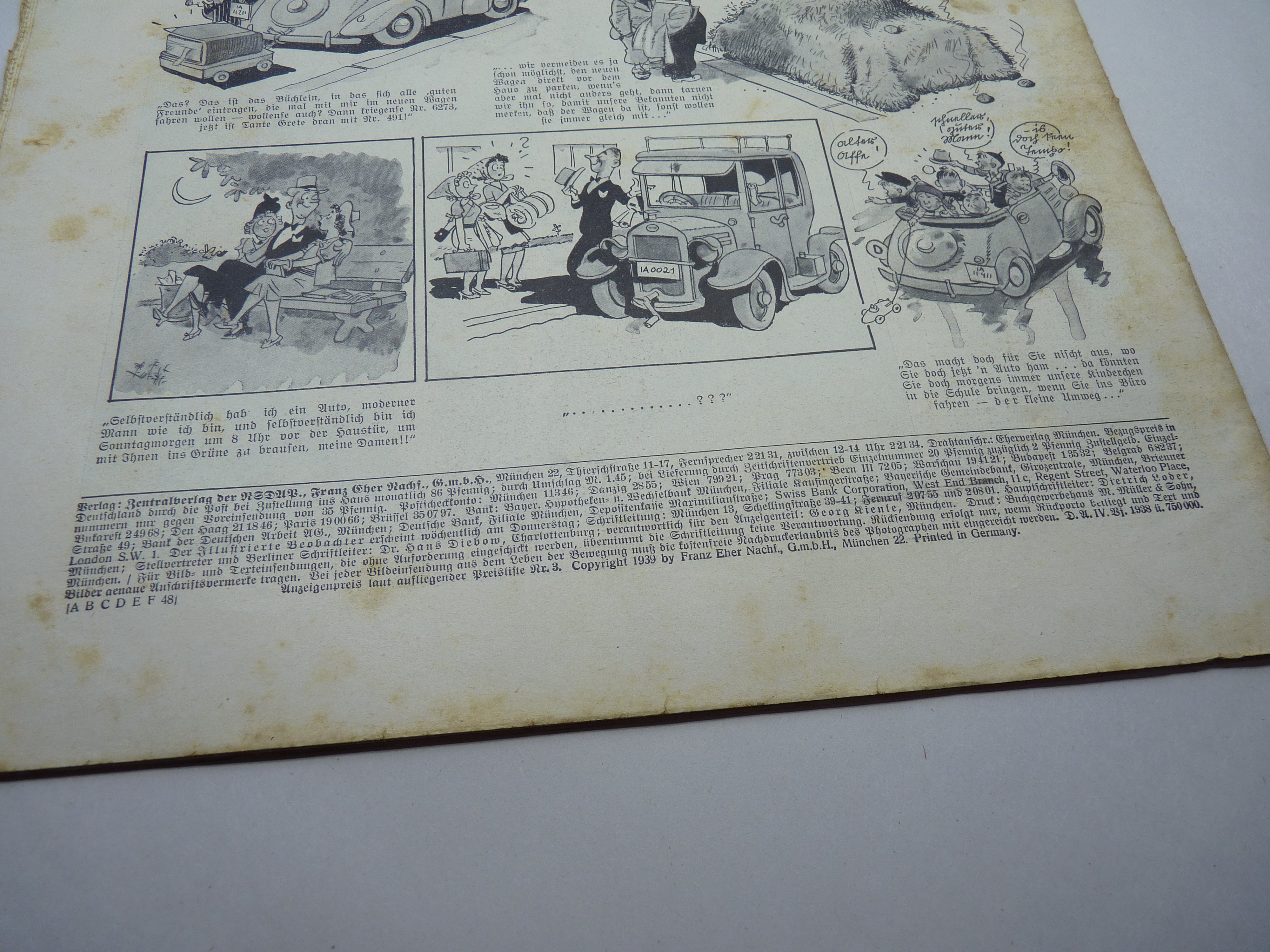JB Juustrierter Beobachter NSDAP Magazine Original WW2 German - 15th June 1939 - The Militaria Shop