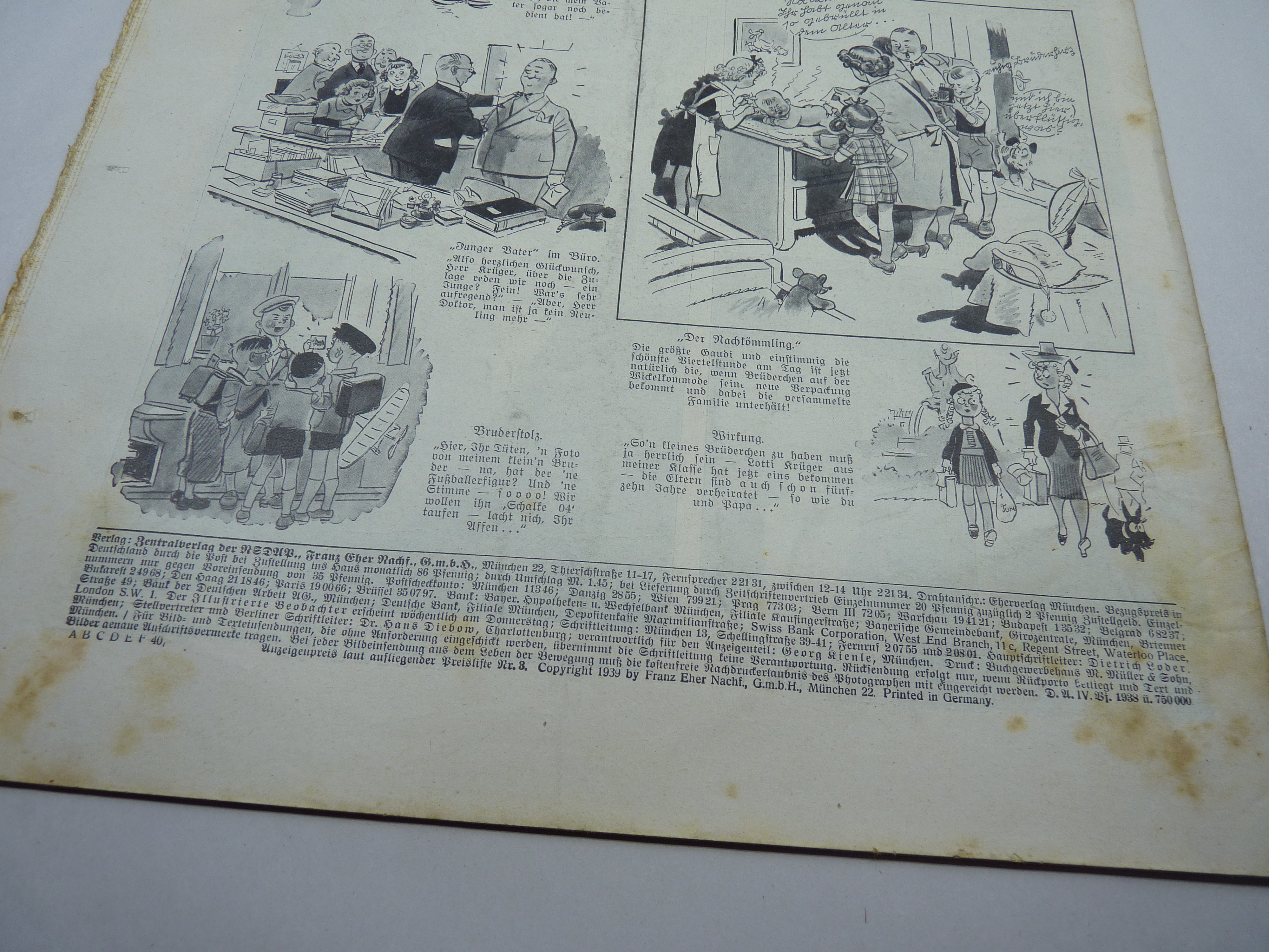 JB Juustrierter Beobachter NSDAP Magazine Original WW2 German - 29th June 1939 - The Militaria Shop