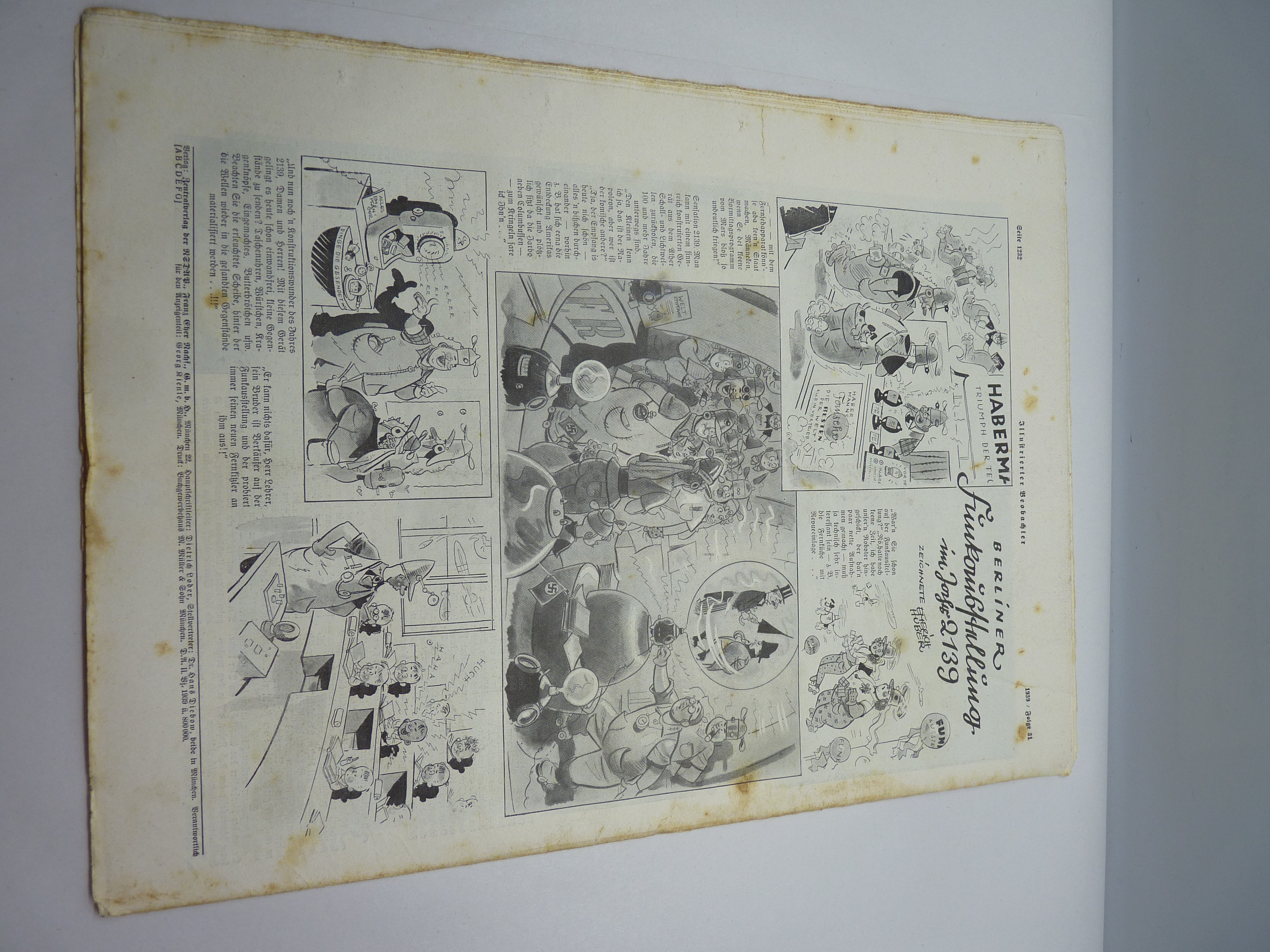 JB Juustrierter Beobachter NSDAP Magazine Original WW2 German - 3rd August 1939 - The Militaria Shop