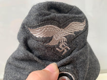 Charger l'image dans la galerie, Great quality reproduction WW2 German Luftwaffe Airforce M40 side cap - The Militaria Shop