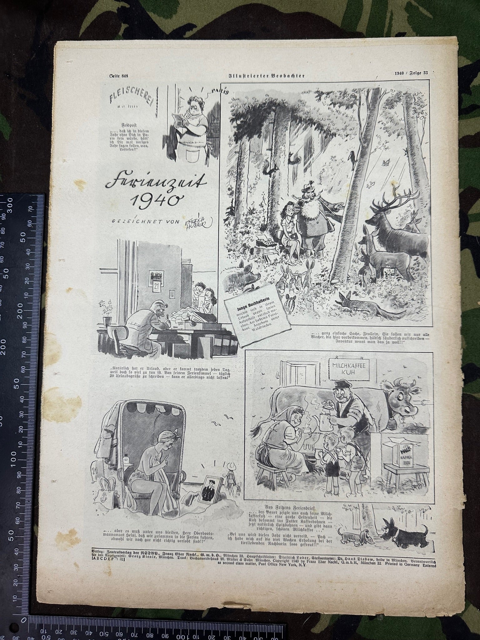 JB Juustrierter Beobachter NSDAP Magazine Original WW2 German - 15th August 1940 - The Militaria Shop