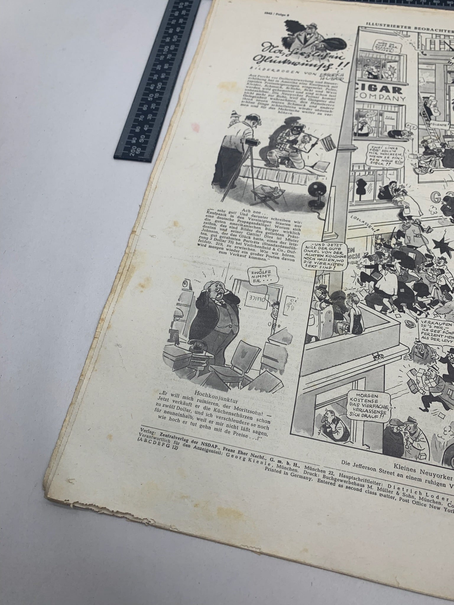JB Juustrierter Beobachter NSDAP Magazine Original WW2 German - 19th February 1942 - The Militaria Shop