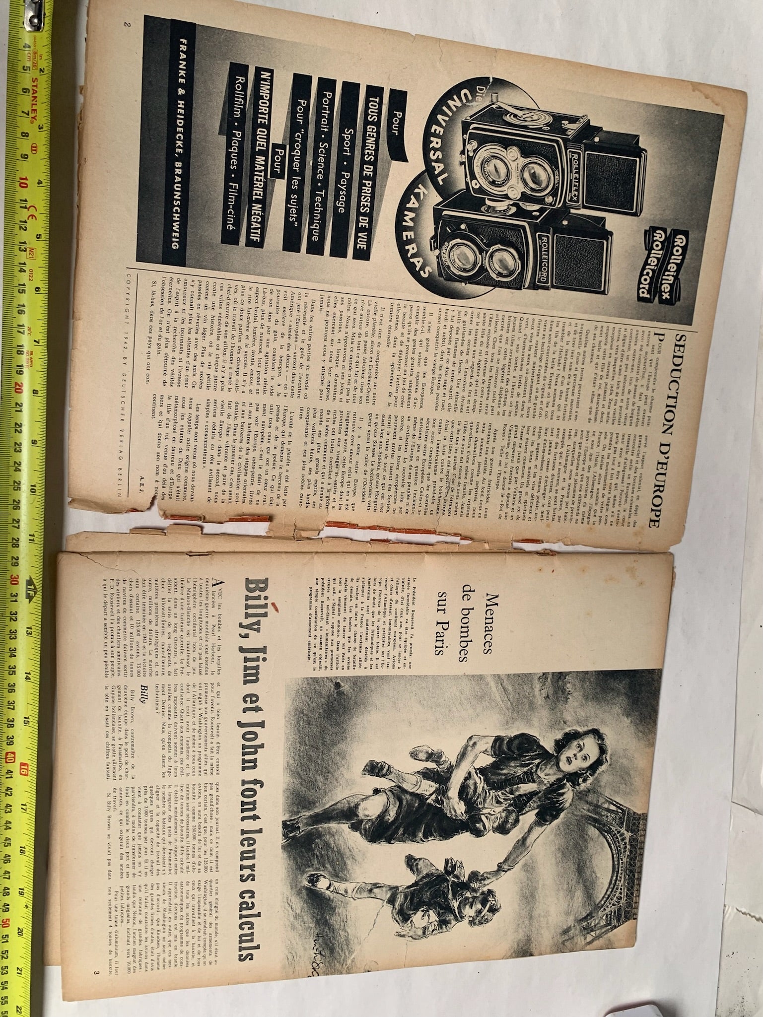 Original French Language WW2 German Signal Magazine - April 1942 - The Militaria Shop
