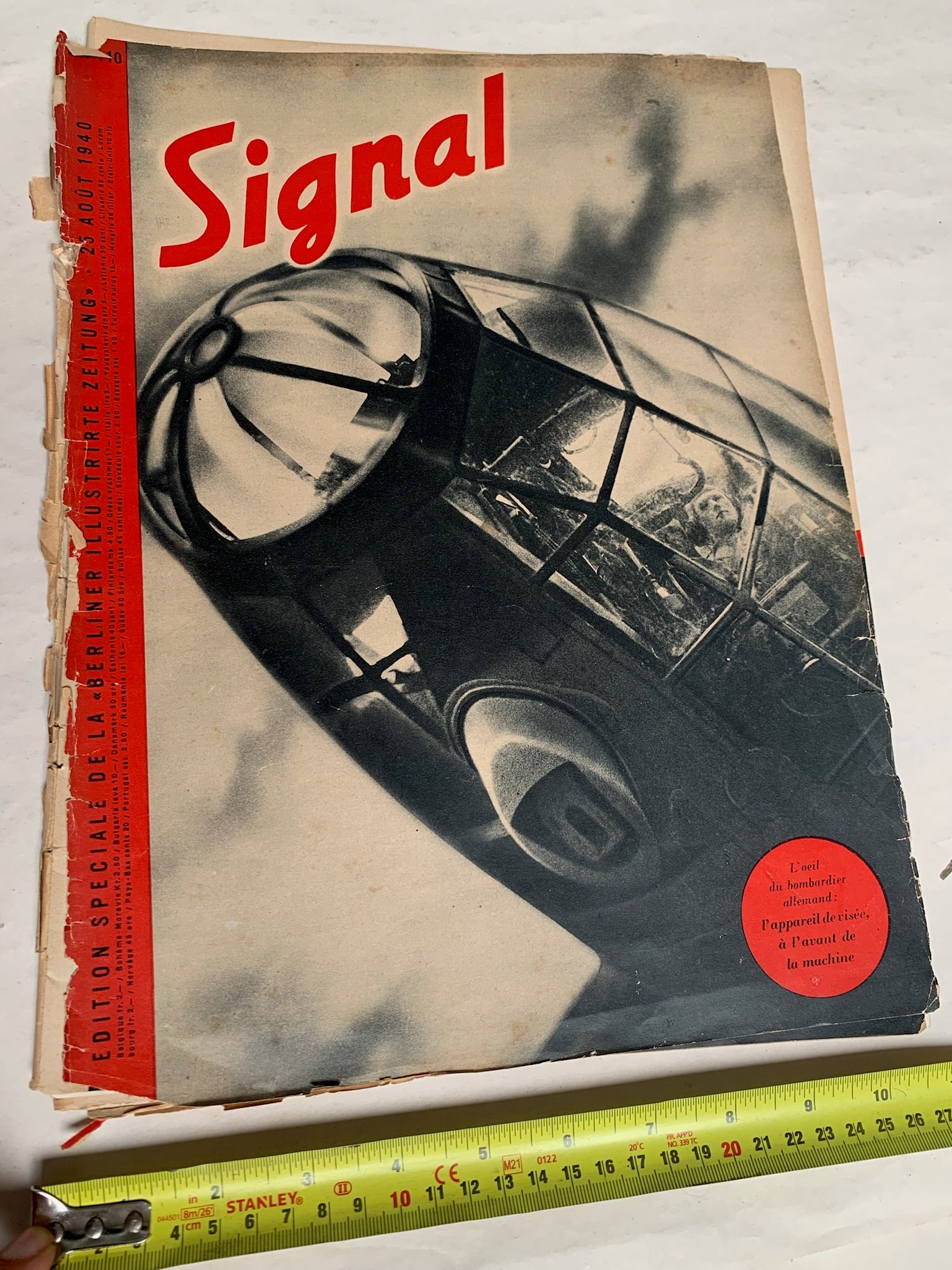 Original French Language WW2 German Signal Magazine - August 1940 - The Militaria Shop