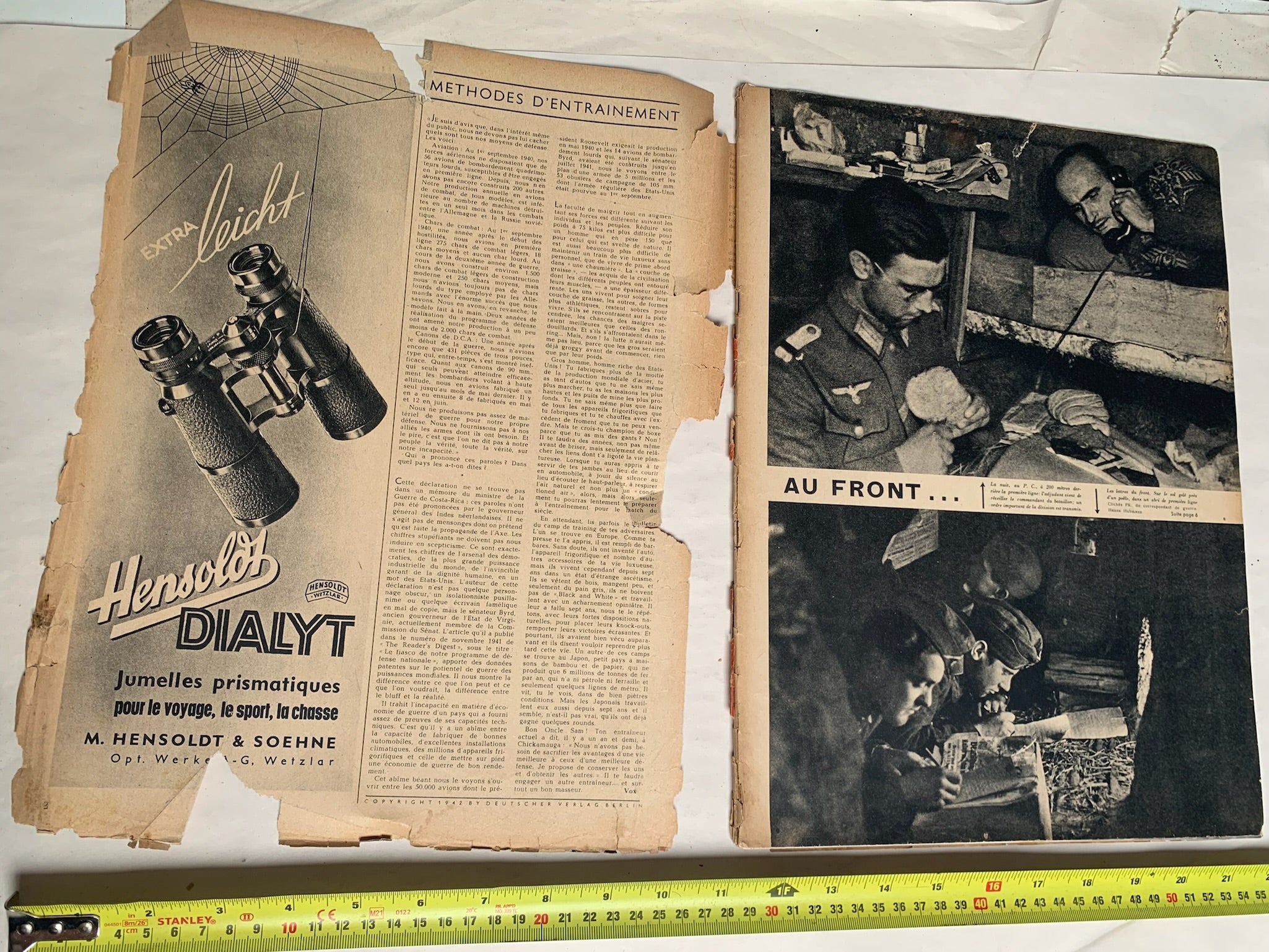 Original French Language WW2 German Signal Magazine - February 1942 - The Militaria Shop