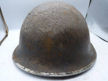 Load image into Gallery viewer, Original WW2 British / Canadian Army Mk3 High Rivet Turtle Army Combat Helmet - The Militaria Shop