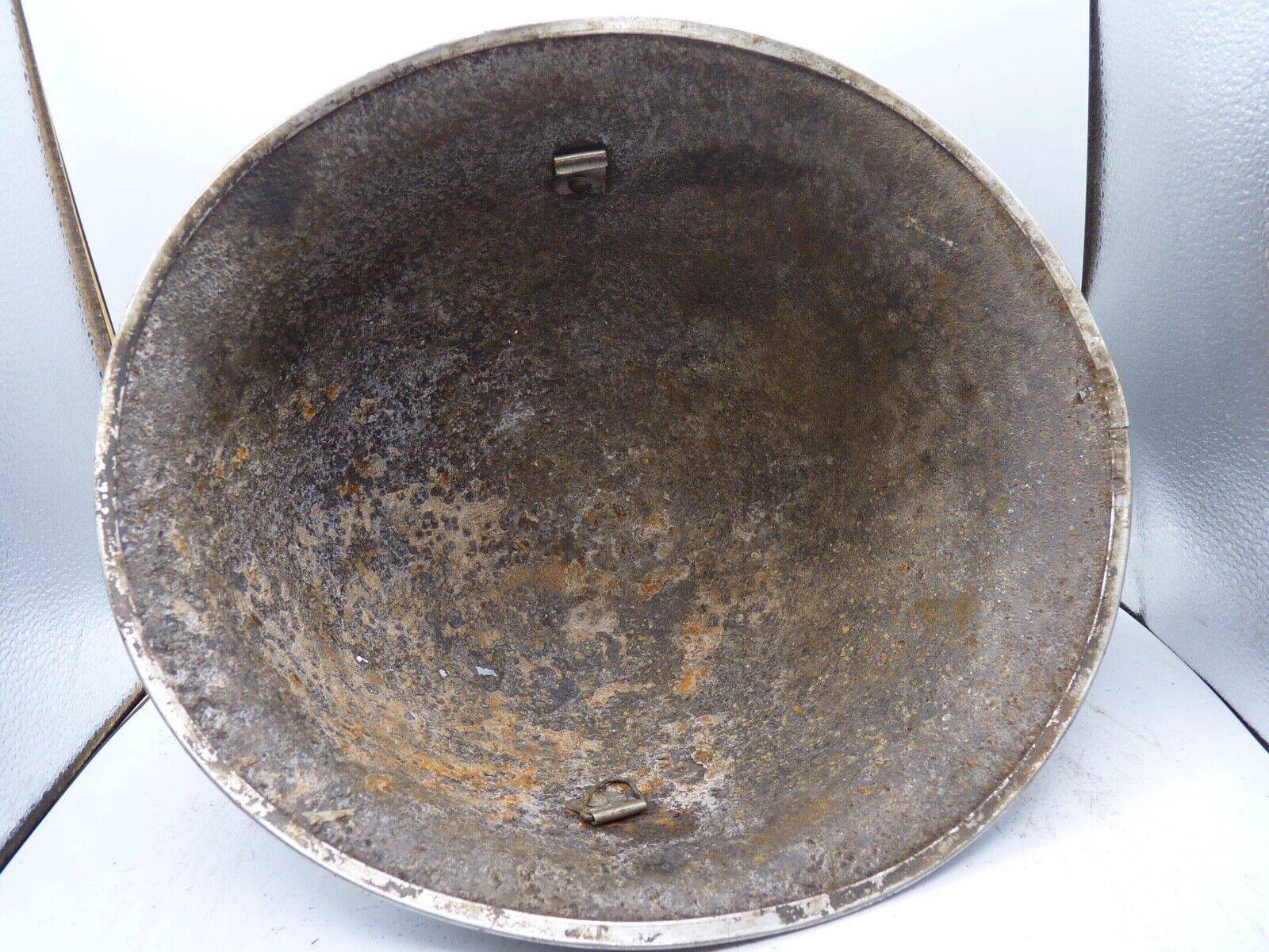 Original WW2 British / Canadian Army Mk3 High Rivet Turtle Army Combat Helmet - The Militaria Shop