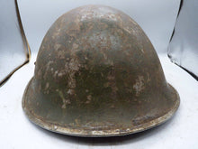 Load image into Gallery viewer, Original WW2 British / Canadian Army Mk3 High Rivet Turtle Army Combat Helmet - The Militaria Shop