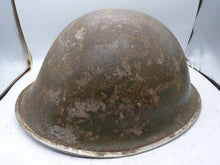 Load image into Gallery viewer, Original WW2 British / Canadian Army Mk3 High Rivet Turtle Army Combat Helmet - The Militaria Shop