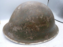 Load image into Gallery viewer, Original WW2 British / Canadian Army Mk3 High Rivet Turtle Army Combat Helmet - The Militaria Shop