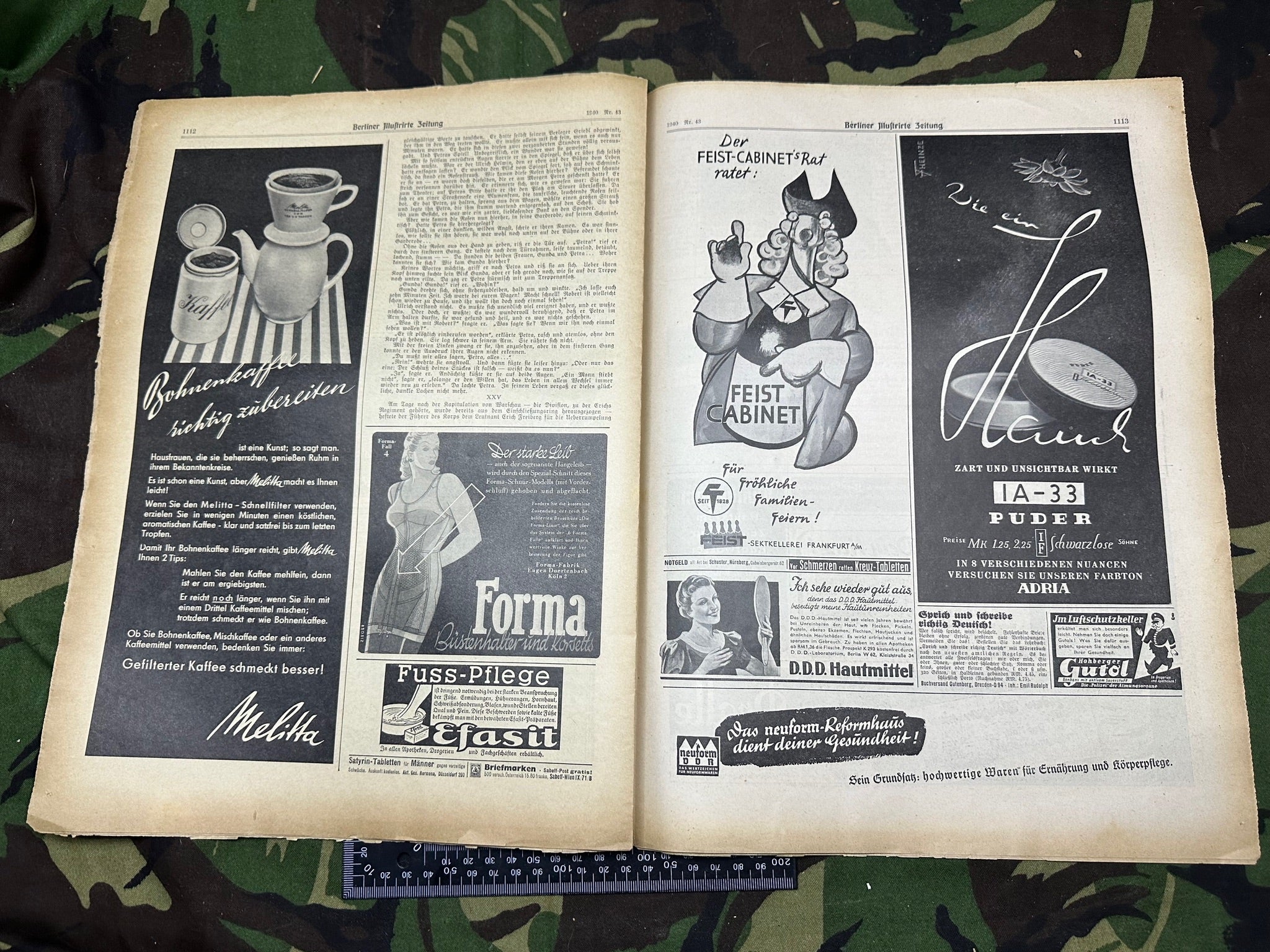 Original WW2 German Berlin Illustrated Political Newspaper - 24th October 1940 - The Militaria Shop