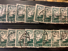 Charger l'image dans la galerie, Original WW2 German Deutsche Reich 50 Luftpost Postage Stamp (Green) - The Militaria Shop