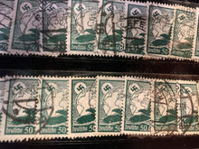 Charger l'image dans la galerie, Original WW2 German Deutsche Reich 50 Luftpost Postage Stamp (Green) - The Militaria Shop