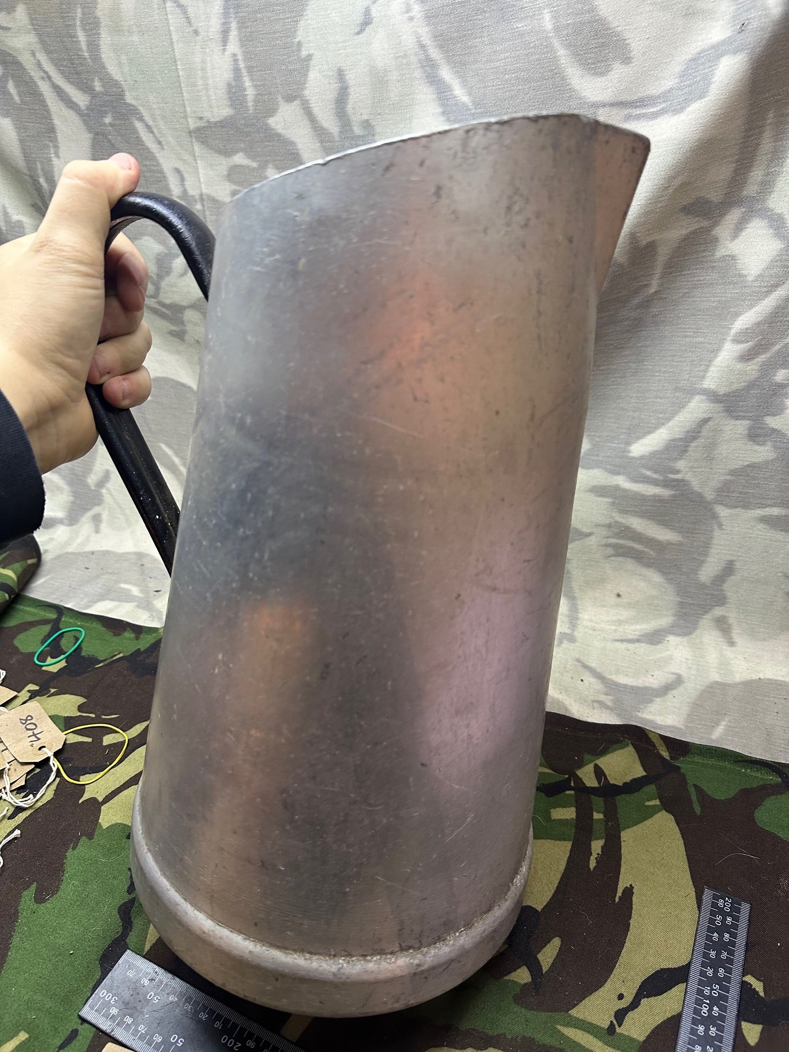 Original WW2 German Luftwaffe F.L.U.V Alloy Water Jug 1940 Dated - The Militaria Shop