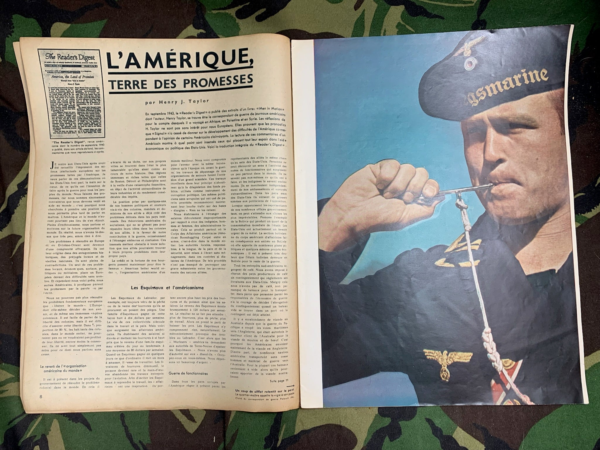 Original WW2 German Signal Magazine - No.1 1944 - The Militaria Shop