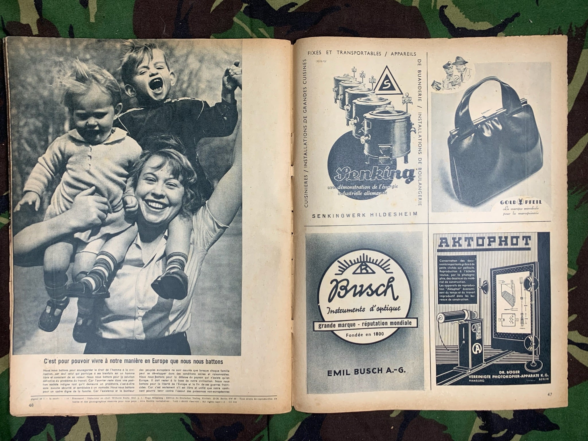 Original WW2 German Signal Magazine - No.2 1944 - The Militaria Shop