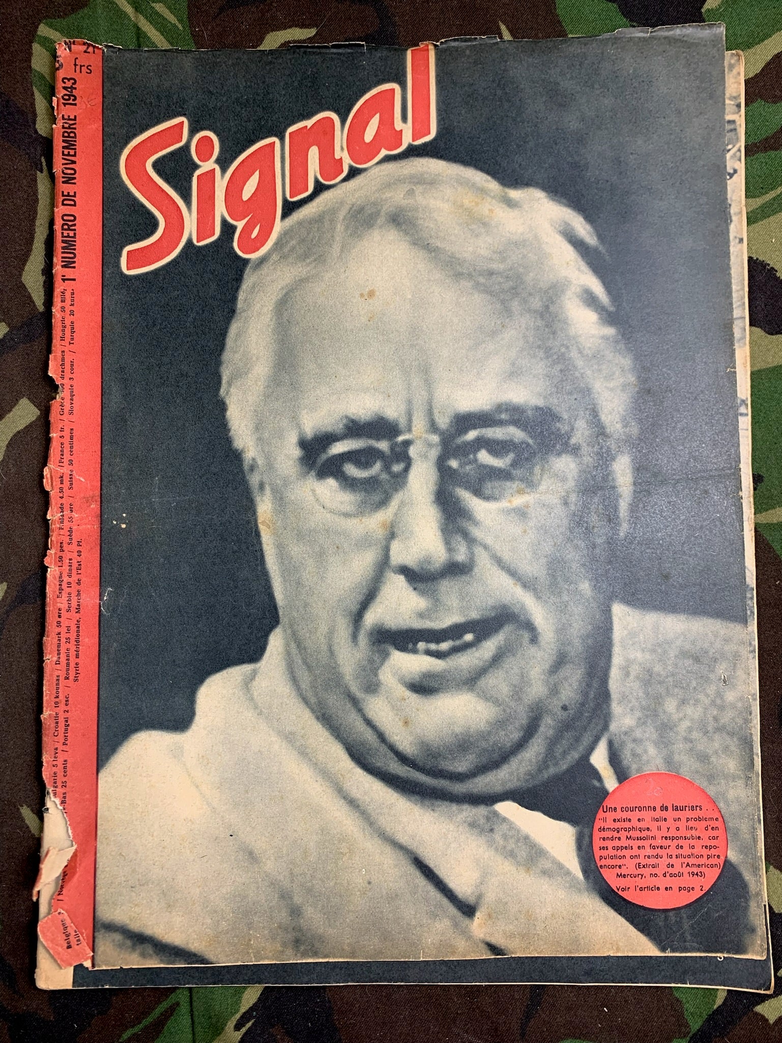 Original WW2 German Signal Magazine - November 1943 - The Militaria Shop