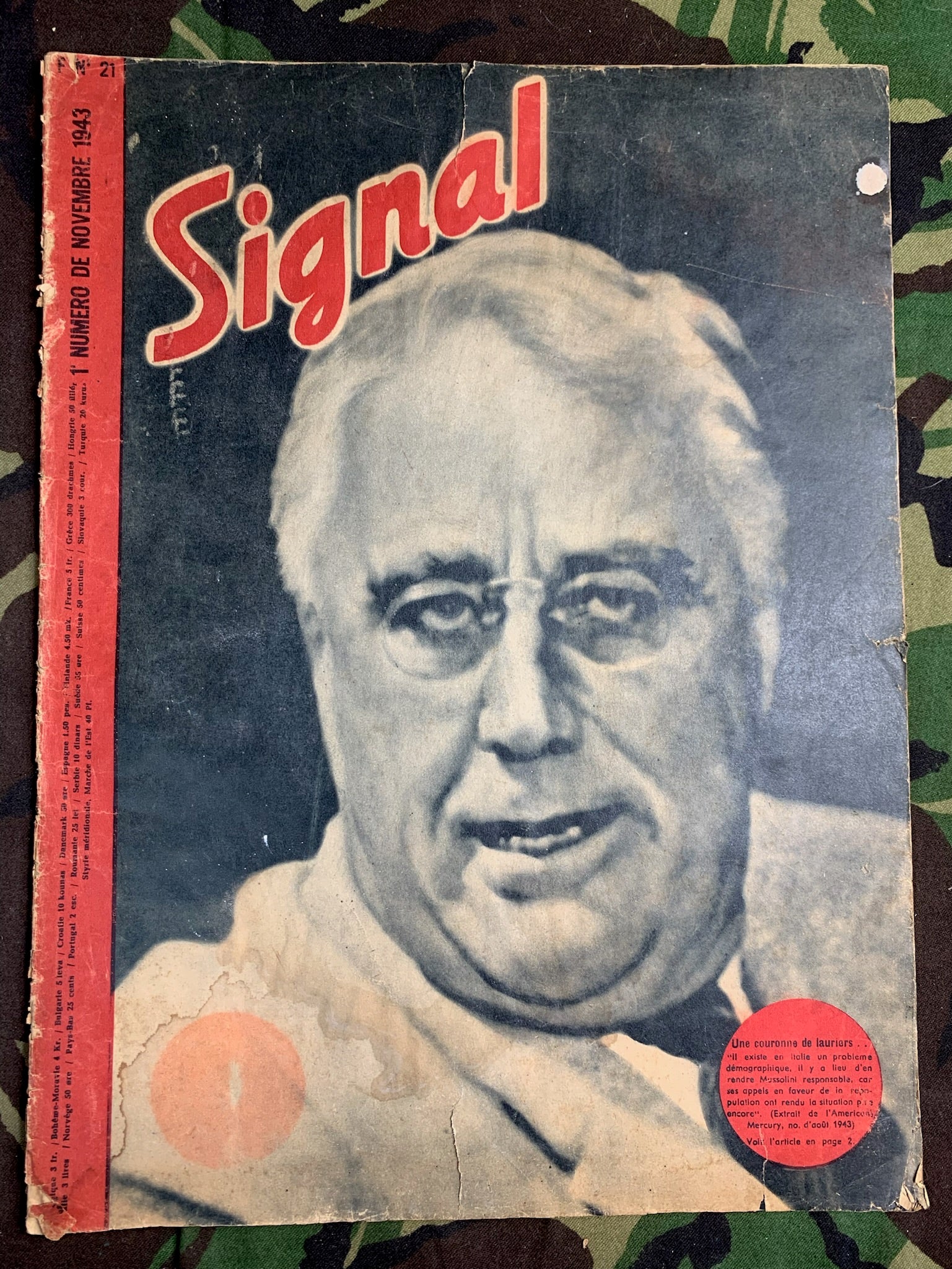 Original WW2 German Signal Magazine - November 1943 - The Militaria Shop