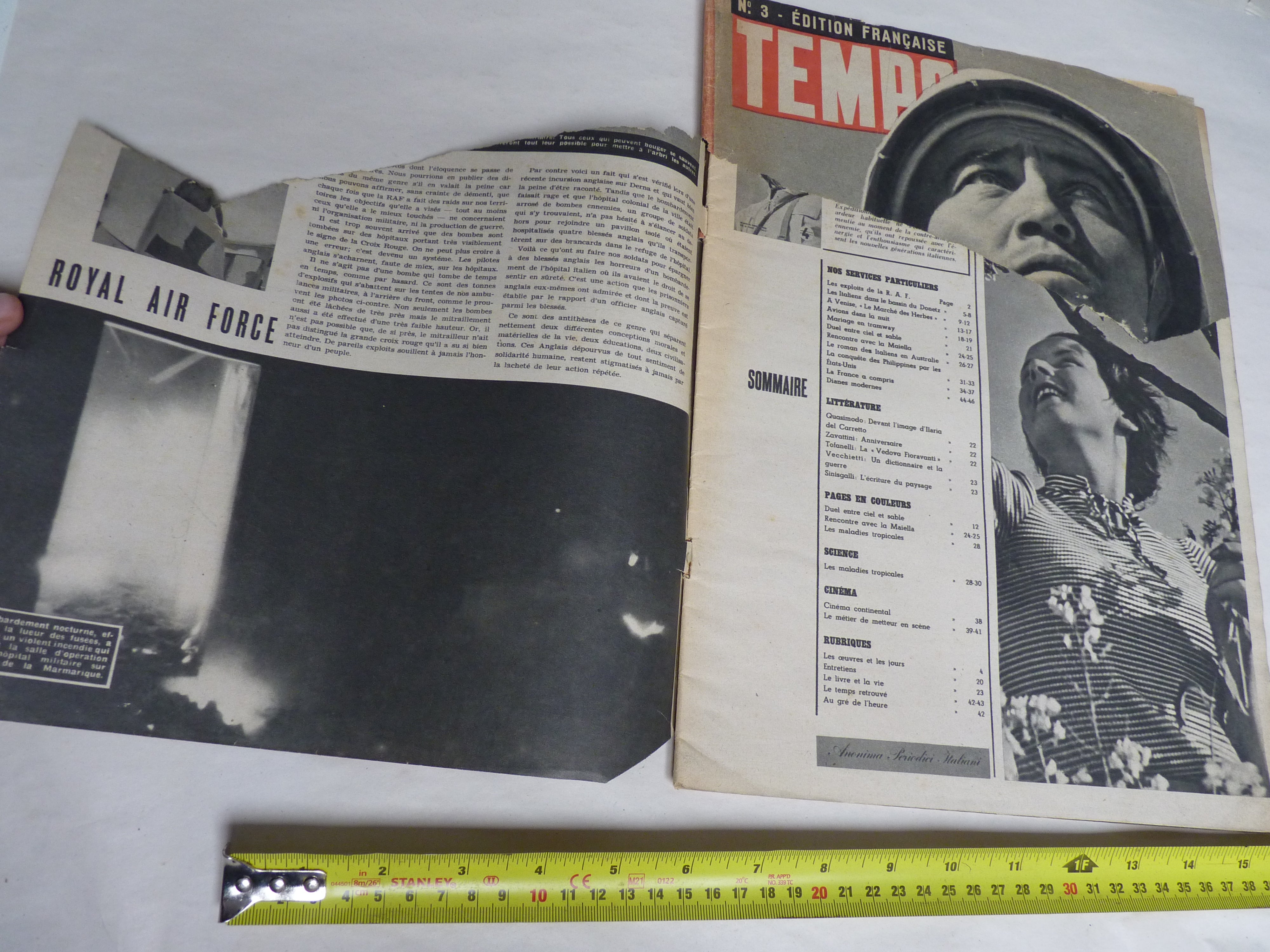 Original WW2 TEMPO Propaganda Magazine in French - The Militaria Shop