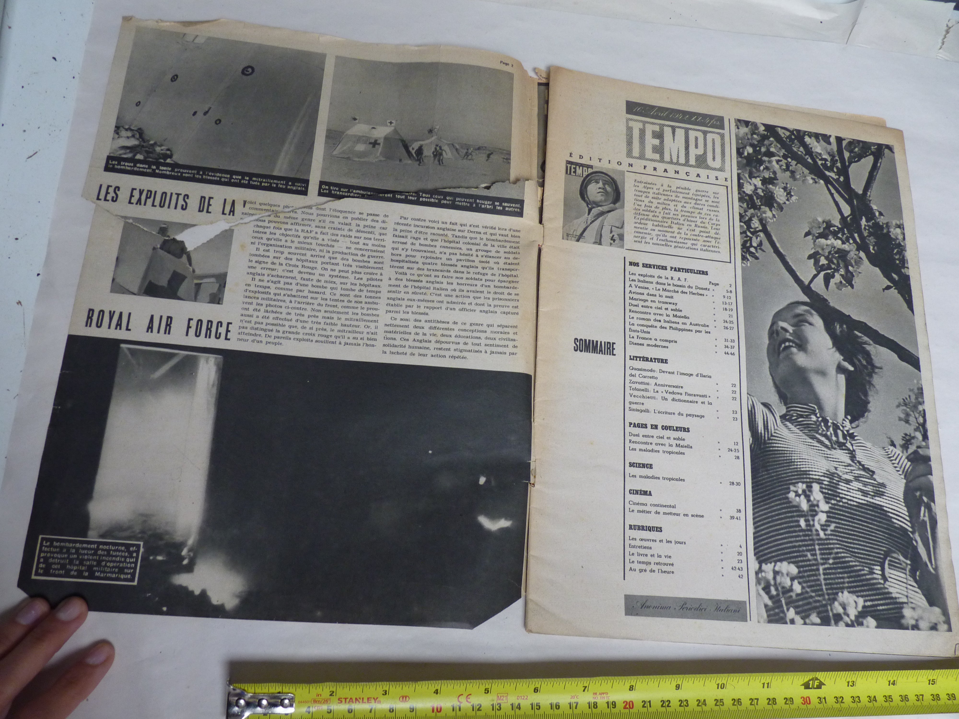 Original WW2 TEMPO Propaganda Magazine in French - The Militaria Shop