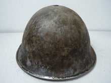 Load image into Gallery viewer, Mk3 Canadian / British Army Original WW2 Turtle Helmet High Rivet - The Militaria Shop