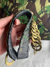 Load image into Gallery viewer, Original British Army Helmet Brass Chin Scales - Ideal Parts- Repair/Restoration - The Militaria Shop