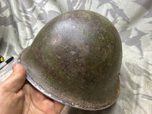 Load image into Gallery viewer, Original WW2 Canadian / British Army Mk3 High Rivet Turtle Helmet - The Militaria Shop