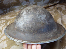 Load image into Gallery viewer, Original WW2 British Style South African Mk2 Army Combat Helmet - The Militaria Shop
