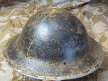 Load image into Gallery viewer, Original WW2 British Style South African Mk2 Army Combat Helmet - The Militaria Shop
