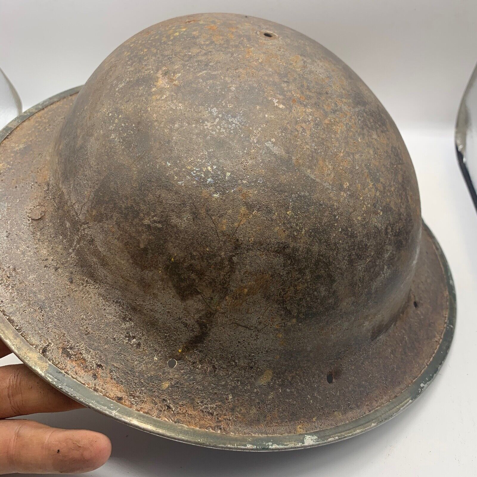Original WW2 South African Army Mk2 Brodie Helmet - British Style Combat Helmet - The Militaria Shop