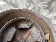 Load image into Gallery viewer, Original WW2 British / Canadian Army Mk3 High Rivet Turtle Helmet & Liner - The Militaria Shop