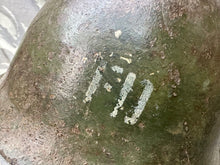 Load image into Gallery viewer, Original WW2 Canadian / British Army Mk3 High Rivet Turtle Helmet & Liner - The Militaria Shop