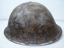 Load image into Gallery viewer, Mk3 Canadian / British Army Original WW2 Turtle Helmet High Rivet - The Militaria Shop