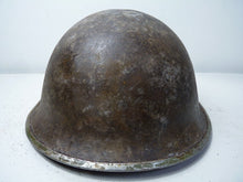 Load image into Gallery viewer, Mk3 Canadian / British Army Original WW2 Turtle Helmet High Rivet - The Militaria Shop