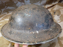 Load image into Gallery viewer, Original WW2 British Style South African Mk2 Army Combat Helmet - The Militaria Shop