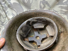 Load image into Gallery viewer, Original WW2 British / Canadian Army Mk3 High Rivet Turtle Helmet & Liner - The Militaria Shop