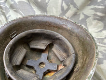 Load image into Gallery viewer, Original WW2 British / Canadian Army Mk3 High Rivet Turtle Helmet & Liner - The Militaria Shop