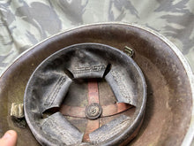 Load image into Gallery viewer, Original WW2 British / Canadian Army Mk3 High Rivet Turtle Helmet & Liner - The Militaria Shop