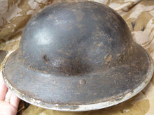 Load image into Gallery viewer, Original WW2 British Style South African Mk2 Army Combat Helmet - The Militaria Shop